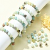 Natural Flower Amazonite Beads Strands Z26N5017-6