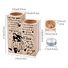Wood Candle Holder AJEW-WH0268-006-2