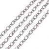 Tarnish Resistant 304 Stainless Steel Cable Chains CHS-K001-96-3.5mm-1