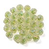 UV Plating Rainbow Iridescent Acrylic Beads OACR-P010-20F-3