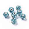 Polymer Clay Rhinestone Beads RB-L029-03G-1