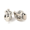 Rack Plating Alloy European Beads FIND-B034-35AS-2