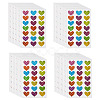 Heart Plastic Stickers DIY-TADJ0002-006A-1
