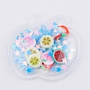 Quicksand Sequin Plastic Cabochons OHAR-CJC0002-01C-1