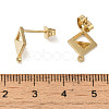 Ion Plating(IP) 304 Stainless Steel Stud Earring Findings X-STAS-I206-85G-3