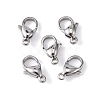 Tarnish Resistant 304 Stainless Steel Lobster Claw Clasps Hand Polished STAS-M262-01-12mm-3