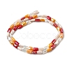 Electroplate Glass Beads Strands EGLA-D300-05-06-2