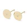 Brass Studs Earrings Finding KK-K383-05A-G-1