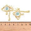 Rack Plating Brass Micro Pave Cubic Zirconia Pendants KK-H486-23G-05-3