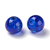 Mixed Baking Paint Crackle Glass & Glass Pearl Bead Sets HY-X0009-8mm-03-5