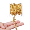 Brass Paperclip Chains LCHA-SZ0001-01G-RS-4
