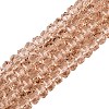 Transparent Glass Beads Strands GLAA-Q114-01A-A13-1