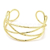 Brass Wire Wrap Cuff Bangle BJEW-Q771-01G-1
