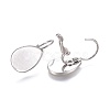 Non-Tarnish 304 Stainless Steel Leverback Earring Findings X-STAS-E474-07P-1