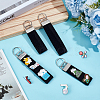 2 Bags Rectangle Felt Tab Blank Keychains KEYC-BC0001-25D-4