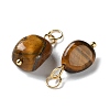 Natural Tiger Eye Pendants STAS-C120-07G-2