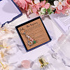 1Pc Gemstone Chip with 201 Stainless Steel Charm Keychains KEYC-CO0001-01C-5