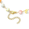 Natural Shell Nugget Beaded Chain Necklaces NJEW-JN04358-3