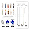 DIY Pendant Necklace Making Kits DIY-TA0001-39-25