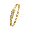 Rack Plating Brass Micro Pave Cubic Zirconia Hinged Bangles BJEW-H624-04G-4