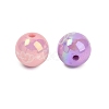 Opaque UV Plating Acrylic Beads PACR-P005-06-2