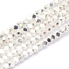 Electroplate Non-magnetic Synthetic Hematite Beads Strands G-L485-10B-S-1