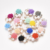 Alloy Rhinestone Cabochons X-PALLOY-T066-32KC-1