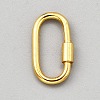 1Pc 925 Sterling Silver Locking Carabiner STER-NB0001-24G-1