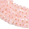 Natural Rose Quartz Beads Strands G-RM250109-A18-3