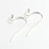 Brass Earring Hooks for Earring Designs X-KK-M142-01S-RS-1