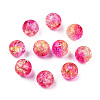 Transparent Crackle Acrylic Beads CACR-N002-07A-3