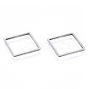 Non-Tarnish 201 Stainless Steel Linking Rings STAS-N090-T11-1-3