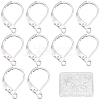 60Pcs Brass Leverback Earring Findings KK-SC0005-61-1