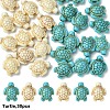 30Pcs 2 Colors Dyed Synthetic Turquoise Beads TURQ-YW0001-06-1