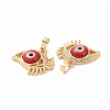 Brass Micro Pave Cubic Zirconia Pendants ZIRC-F136-09G-09-3