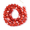 Natural Trochus Shell Mother of Pearl Shell Beads Strands X-SSHEL-T012-06-2