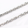 Tarnish Resistant 304 Stainless Steel Cable Chains CHS-L001-68-0.8mm-1
