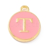 Golden Plated Alloy Enamel Charms LS-ENAM-Q437-14T-1