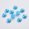Spray Painted Imitation Pearl Acrylic Cabochons ACRP-F001-5mm-FP16-1