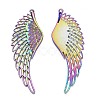 Rainbow Color Alloy Big Pendant Rhinestone Settings PALLOY-N163-172-NR-3