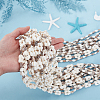 Natural Shell Beaded Long Necklaces for Women AJEW-WH0460-131C-3