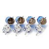 Brass Prayer Box Pendants KK-D528-16-3