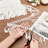 4.6~5 Yards Polyester Tassel Lace Ribbon OCOR-GA0002-16B-3