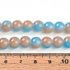 Baking Paint Imitation Jade Glass Round Bead Strands DGLA-N003-8mm-06-4