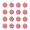 Golden Plated Alloy Enamel Charms X-ENAM-S118-08C-2