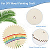 Unfinished Wood Slices WOOD-WH0024-139A-4