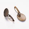 Brass Leverback Earring Findings KK-A025-AB-2