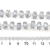 Transparent Electroplate Glass Beads Strands EGLA-P062-01A-PL01-4