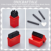 2 Sets 2 Styles Carbon Steel Stamps AJEW-UN0001-98A-5