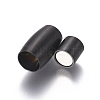 304 Stainless Steel Magnetic Clasps with Glue-in Ends STAS-I120-57B-B-2